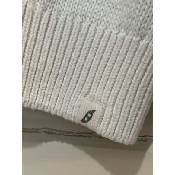 Easy Peasy Kids Striped Knit Sweater 4T Ivory Purple Green Crewneck Preppy Soft - Picture 4 of 5